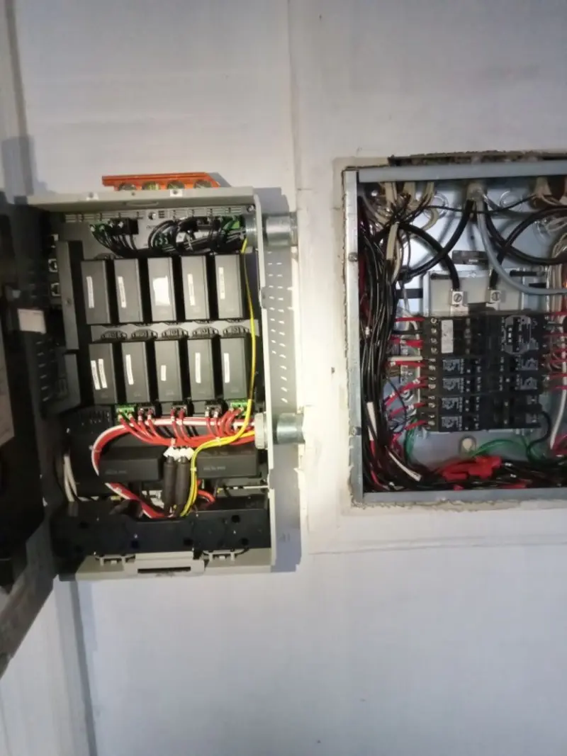 Electrical panel upgrade completed for Security Camera Wiring in Walnut Park